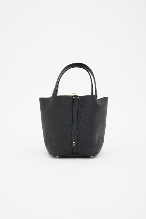 Hermès Noir Picotin Lock 22 Bag