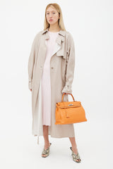 Hermès 2011 Orange Retourne Kelly 35 Leather Bag