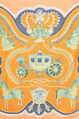Hermès Orange & Multi Paperoles 90 Print Scarf