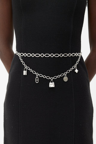 Hermès Silver-Tone Chain Belt