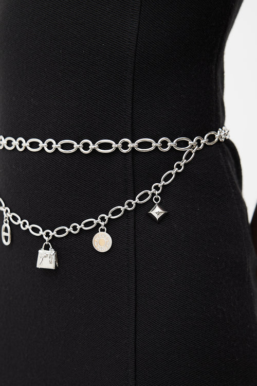 Hermès Silver-Tone Chain Belt