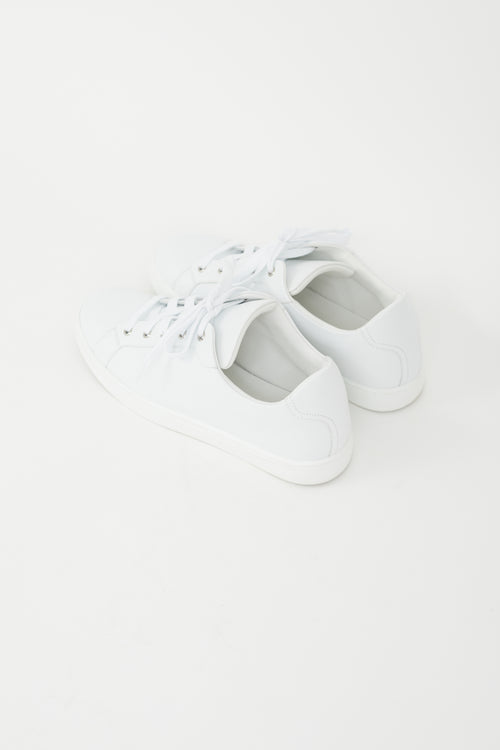 Hermès White Avantage Low Top Sneaker