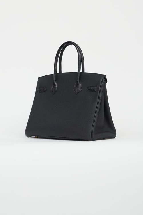 Hermès 2031 Noir Togo Birkin 30 Touch Bag