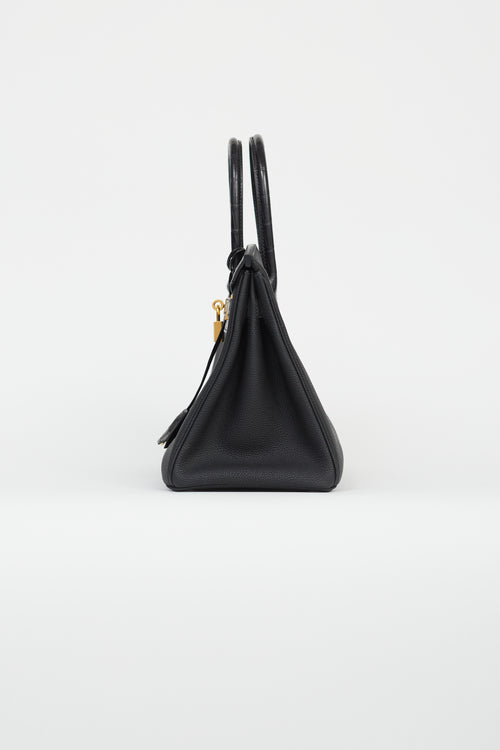 Hermès 2034 Noir Togo Birkin 30 Touch Bag