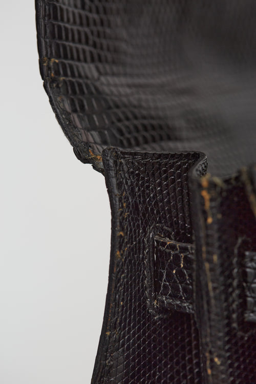 Hermès Vintage 1990 Noir Leather Kelly 32  Bag