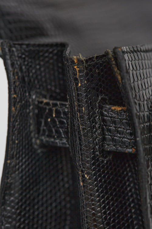 Hermès Vintage 1990 Noir Leather Kelly 32  Bag