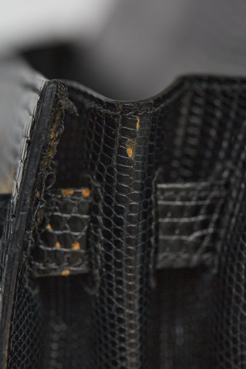 Hermès Vintage 1990 Noir Leather Kelly 32  Bag