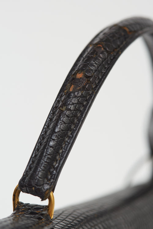 Hermès Vintage 1990 Noir Leather Kelly 32  Bag