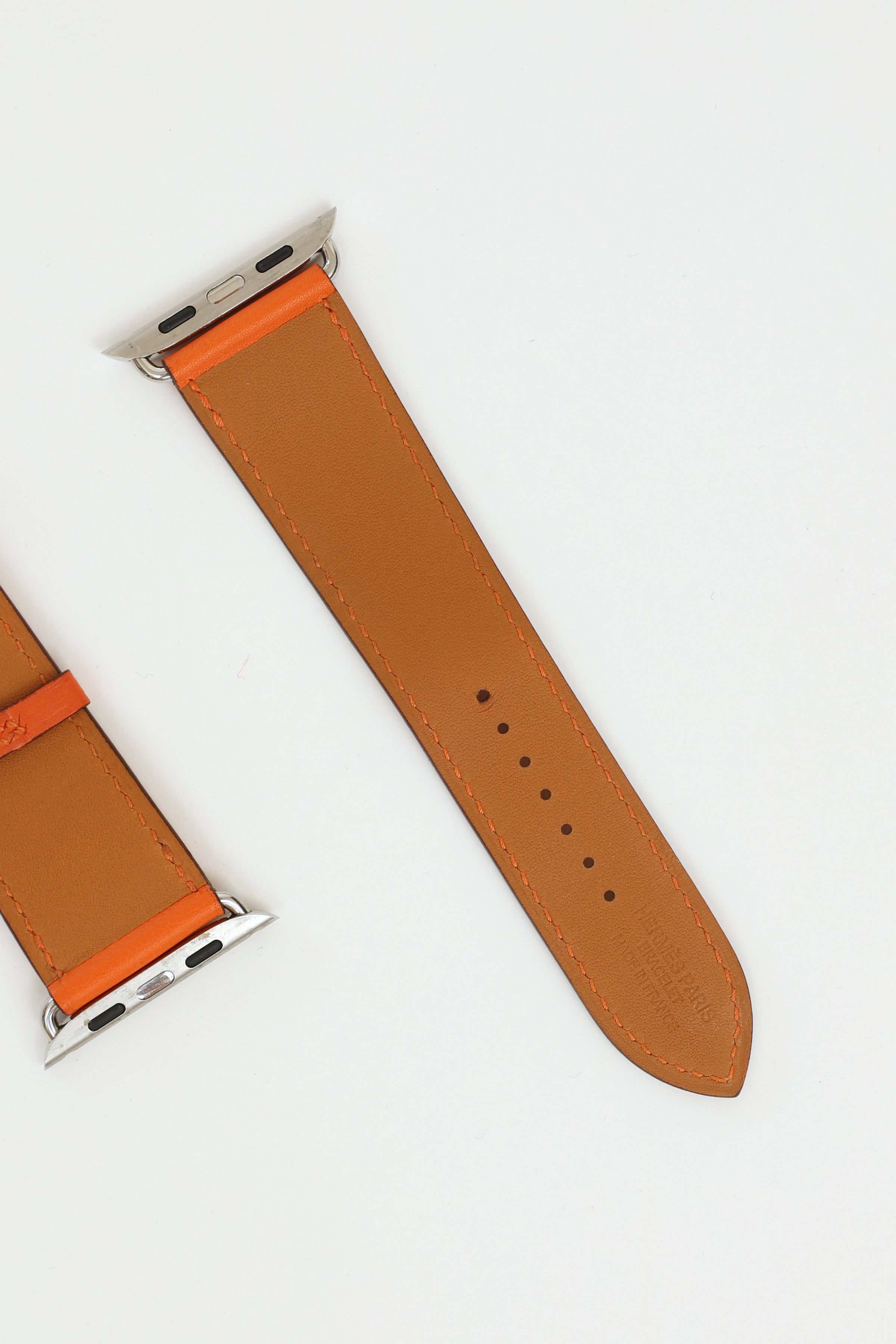 Hermès // Apple Watch Orange Leather Strap – VSP Consignment