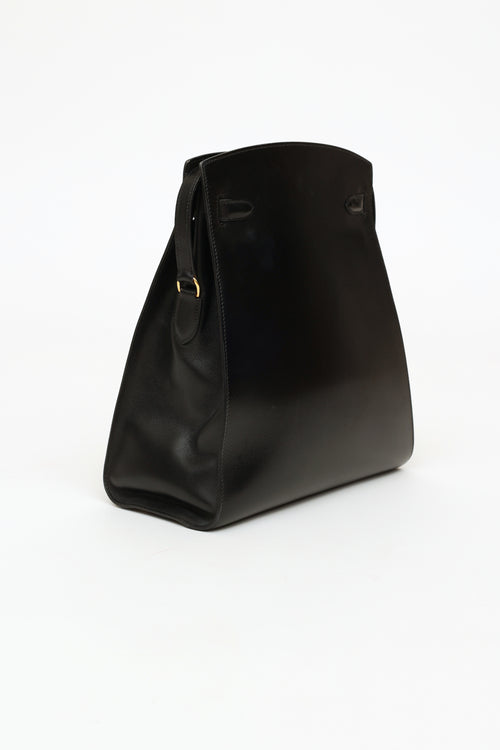 Hermès 2005 Noir Box Calf Kelly Sport 30 Bag