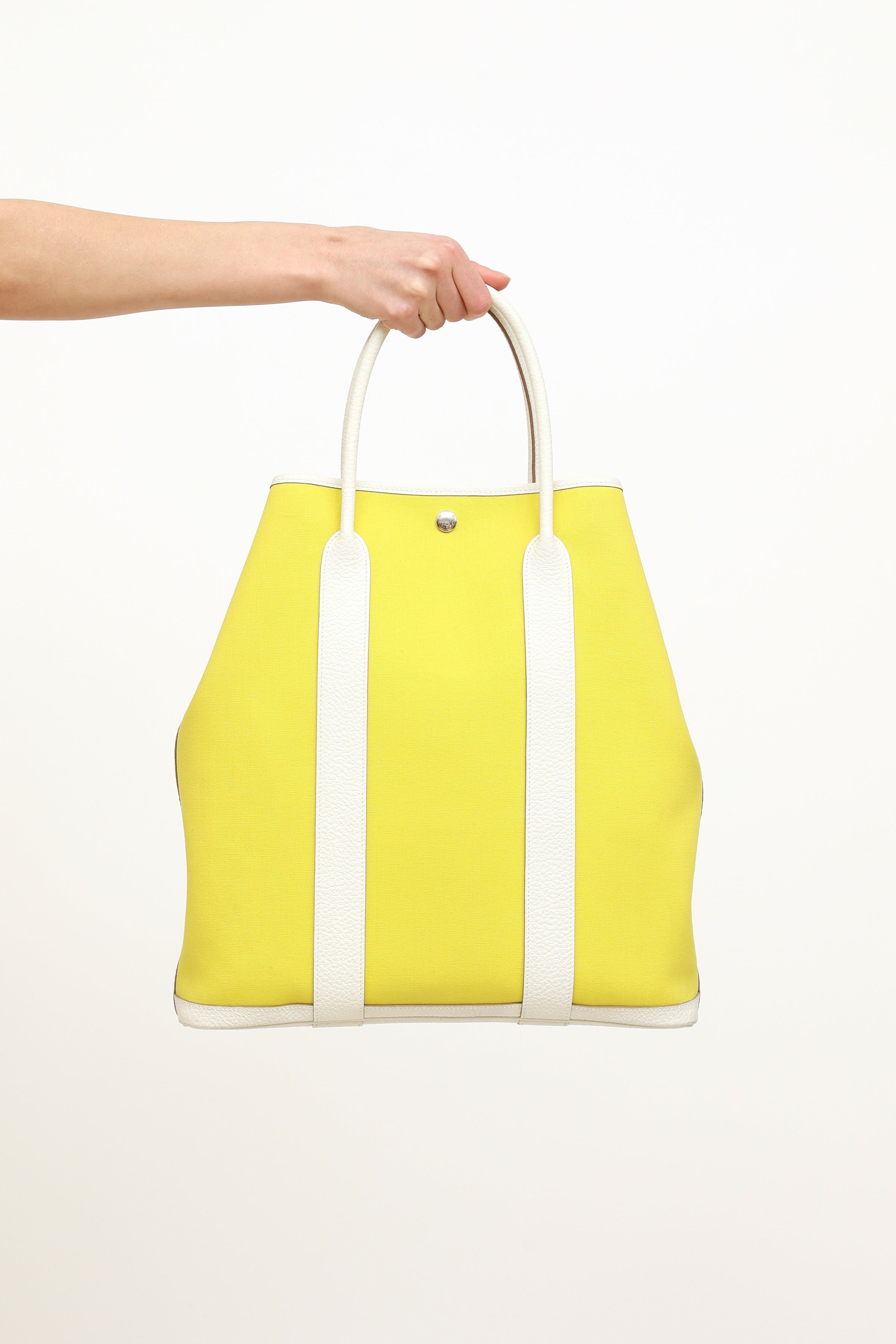Hermès // 2022 Lime Blanc Garden File 37 Bag – VSP Consignment
