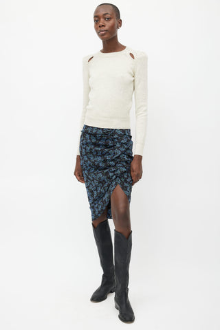 Isabel Marant Étoile Cream & Grey Knit  Sweater