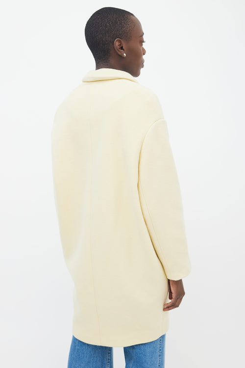 Isabel Marant Yellow Wool Filipo Double Breasted Coat