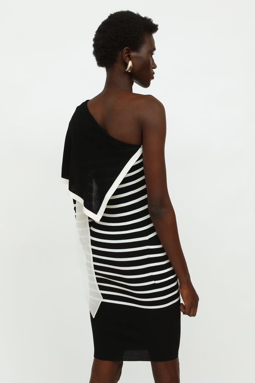 Jean Paul Gaultier Black & White Striped Dress