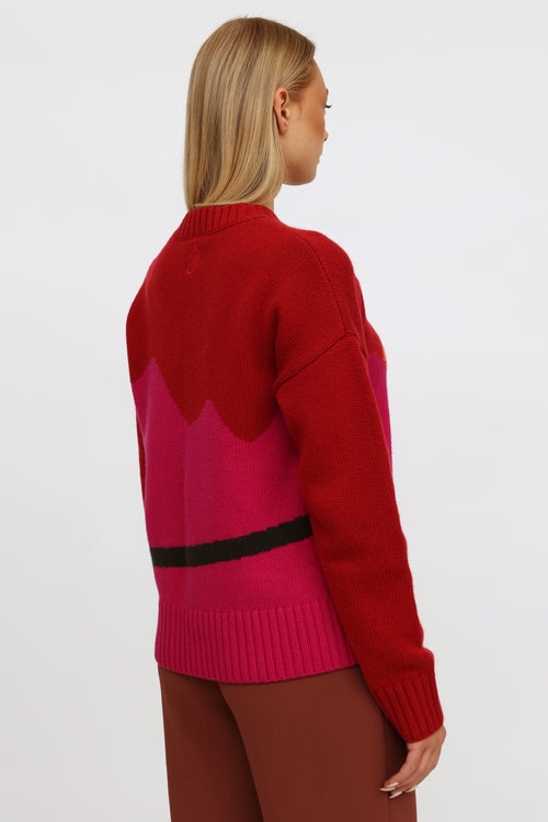 JW Anderson Multi Wool Knit Crewneck Sweater