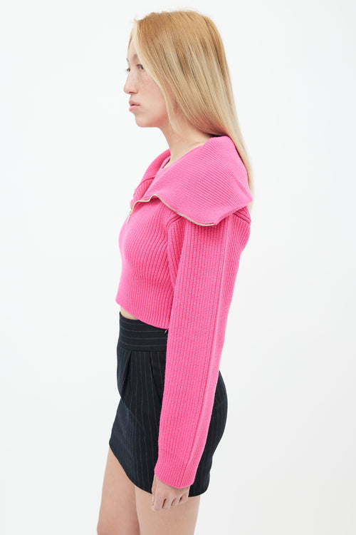 Jacquemus Pink La Maille Risoul Knit Sweater