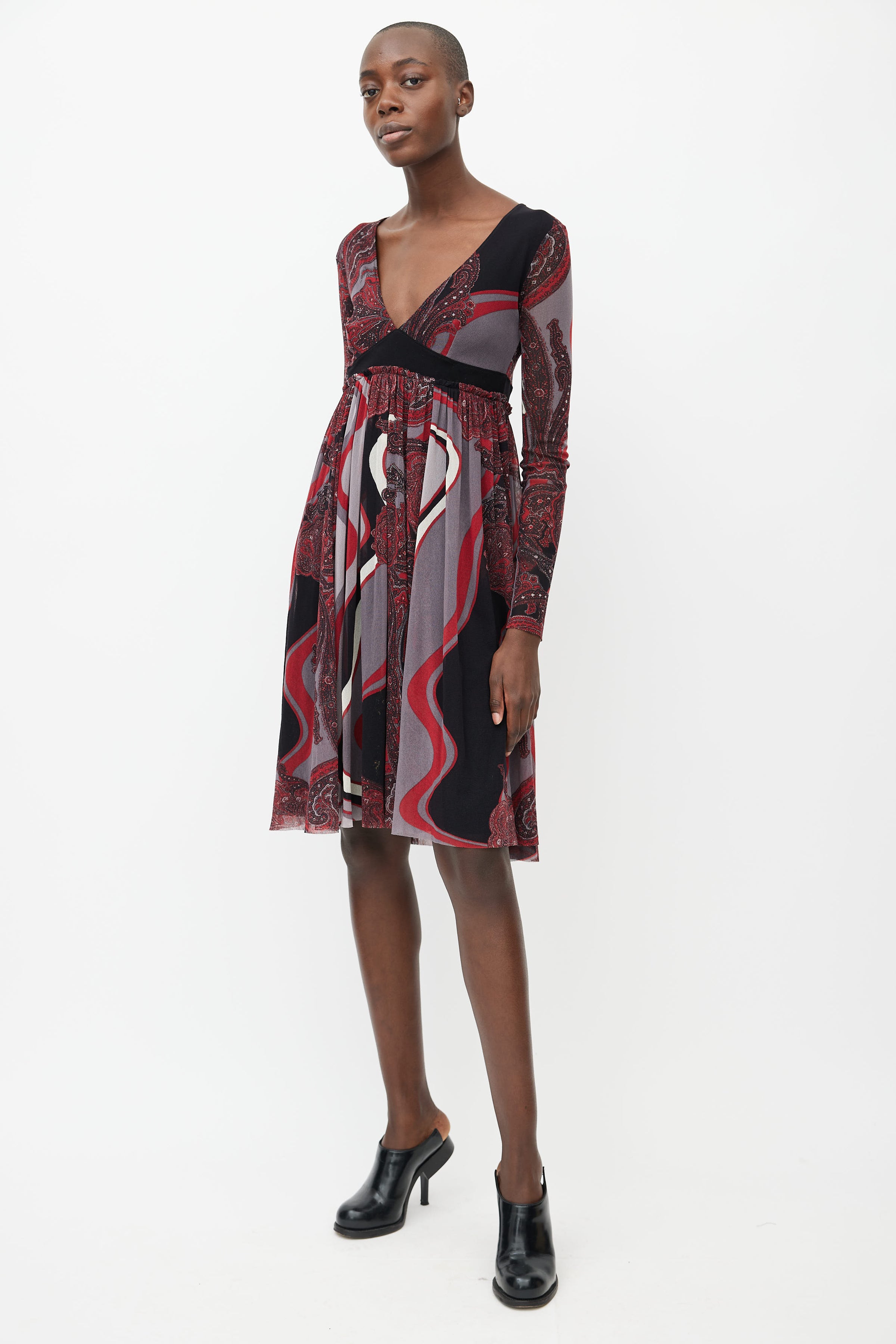 Jean Paul Gaultier // 2000s Black & Red Print Mesh Dress – VSP Consignment Jean Paul Gaultier // 2000s Black & Red Print Mesh Dress – VSP Consignment