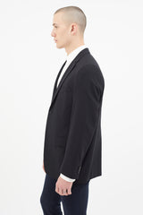 Jil Sander Black Two Button Lined Blazer