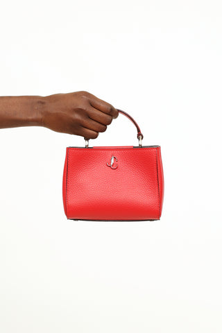 Jimmy Choo Red Mini Varenne Bag