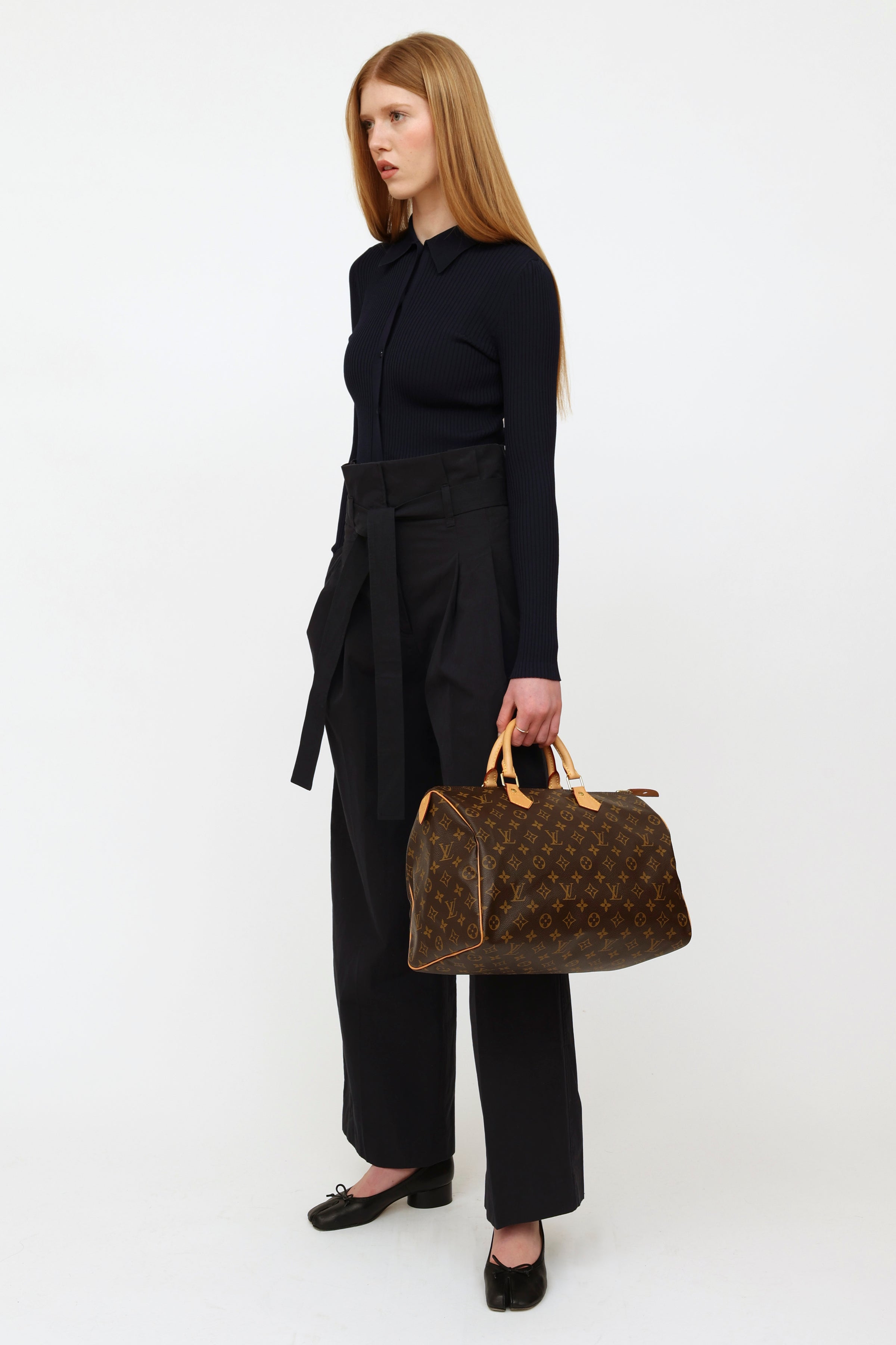Louis Vuitton Monogram Speedy 35 - Brown Handle Bags, Handbags - LOU564135