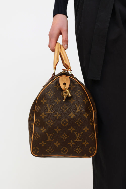 Louis Vuitton Brown Monogram Speedy 35 Bag