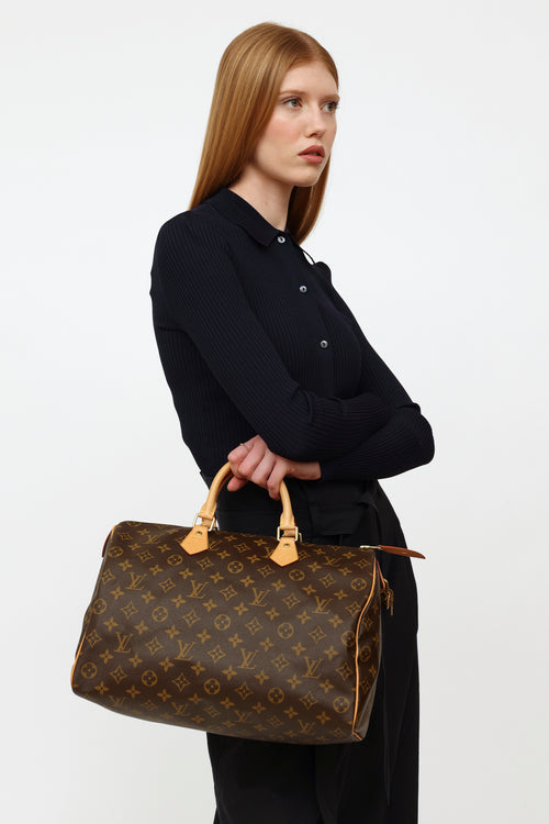 Louis Vuitton // Brown Monogram Speedy 35 Bag – VSP Consignment