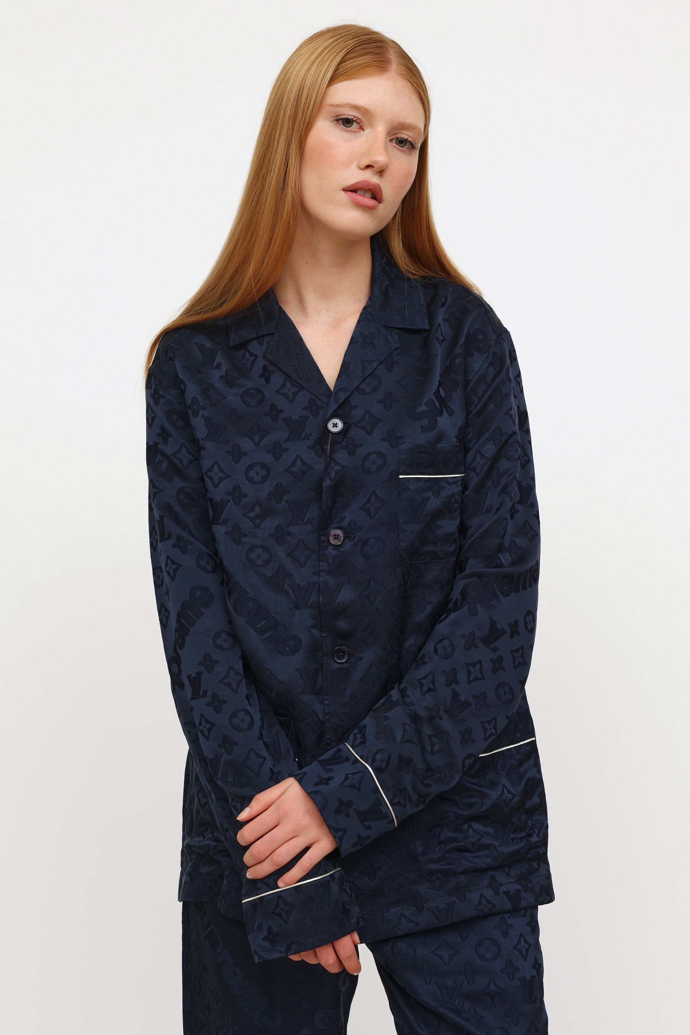 LV Pajamas/ Sleepsuit / Sleepwear Silk Set –
