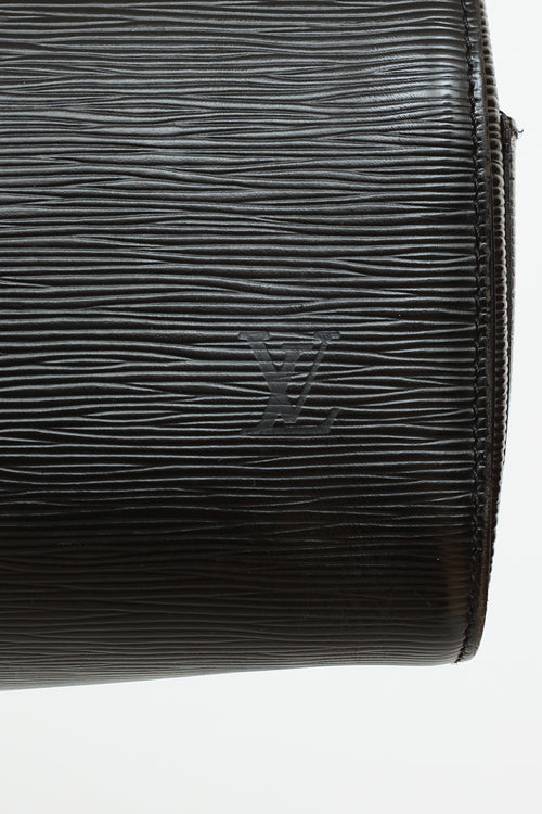 Louis Vuitton Black Epi Speedy 30 Handbag