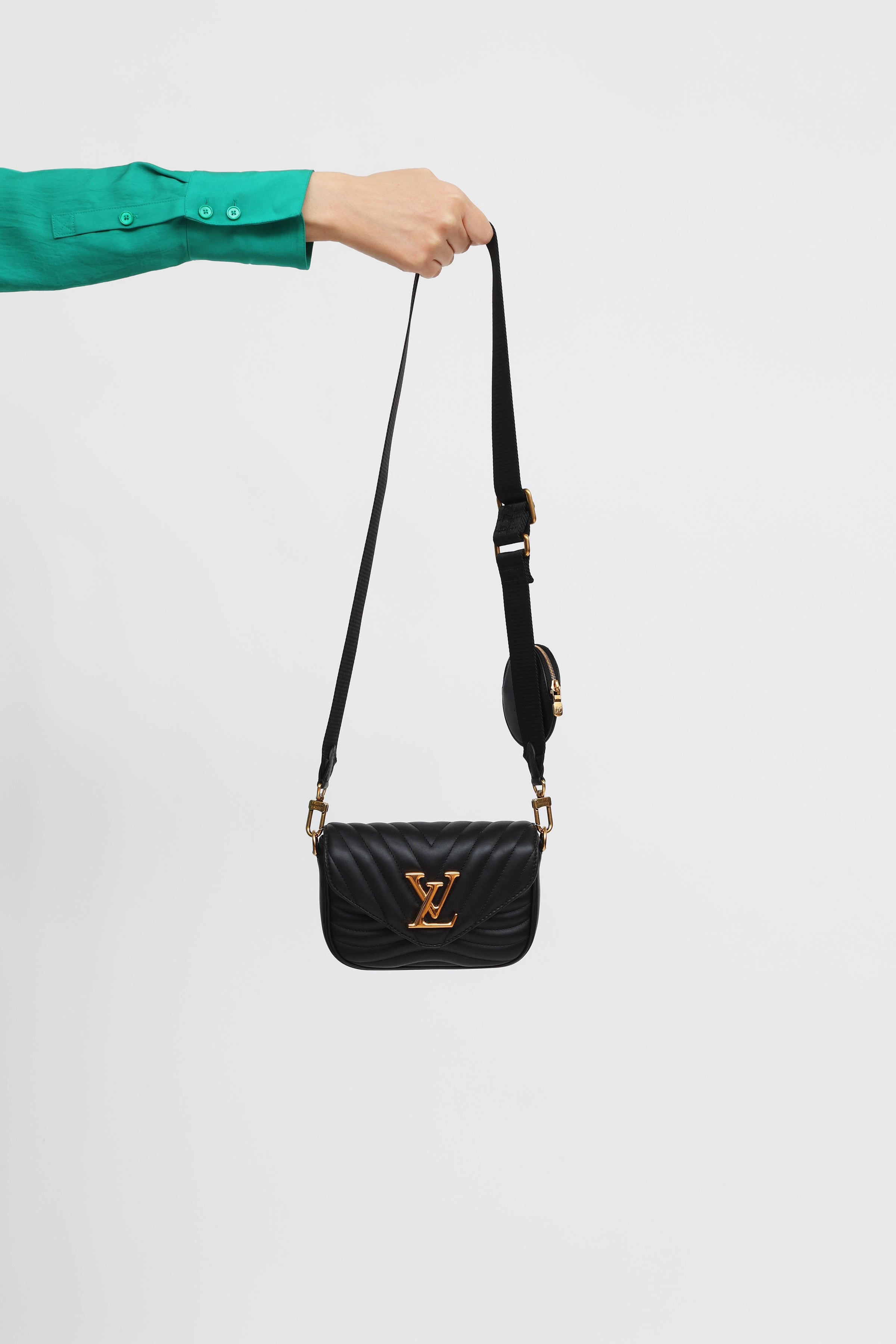 Louis Vuitton, Bags, Louis Vuitton Multi Pochette Crossbody Bag Brown  Monogram Purse Army Green Strap