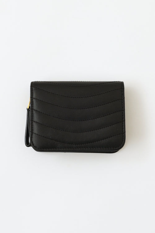 Black New Wave Compact Wallet