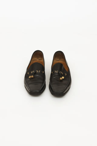 Louis Vuitton Black Leather Loafers