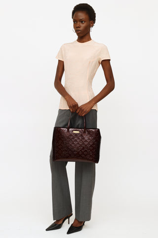 Louis Vuitton Sully PM Brown Leather Cloth ref.42198 - Joli Closet