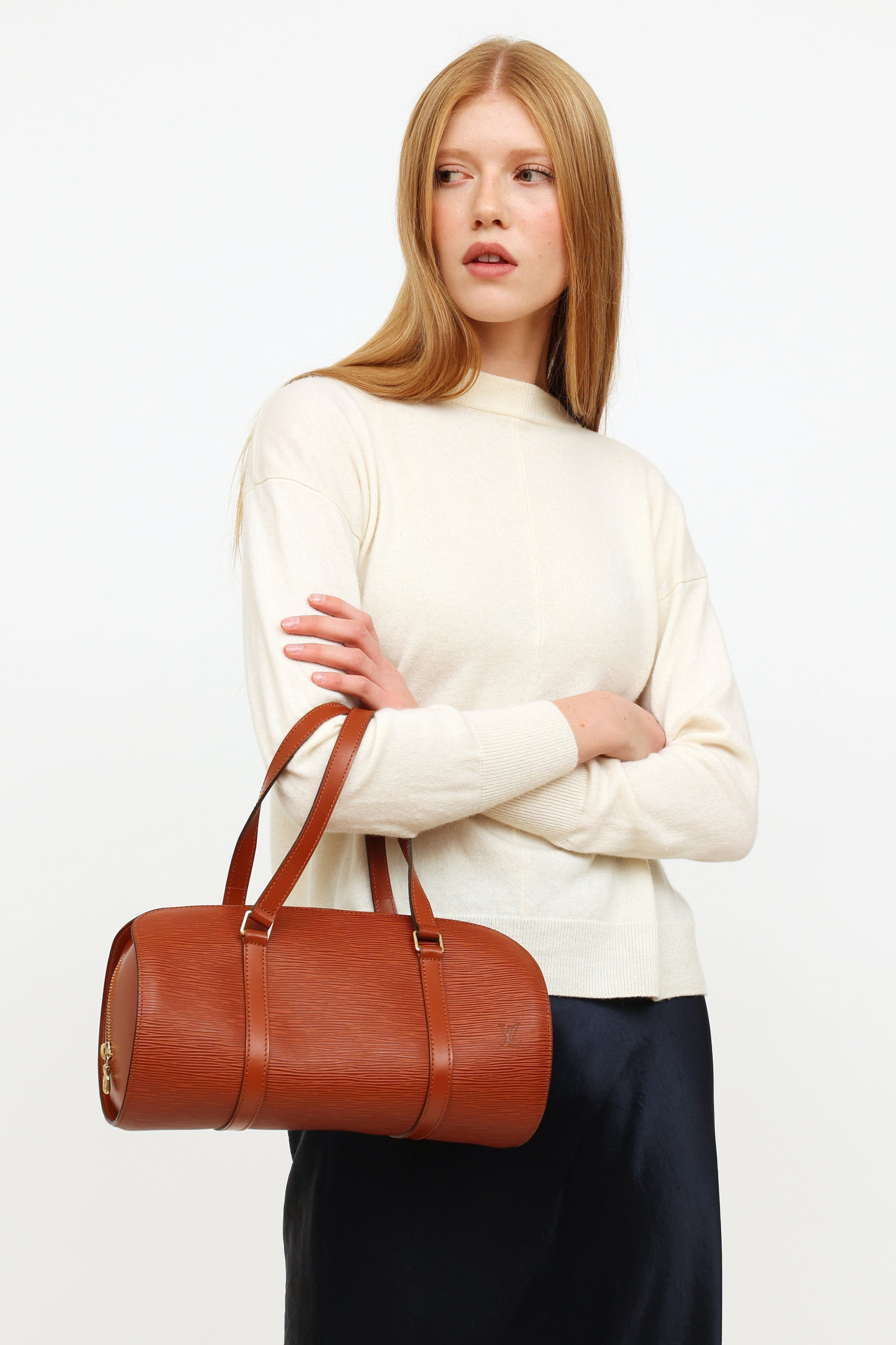 Papillon leather handbag Louis Vuitton Brown in Leather - 31052981