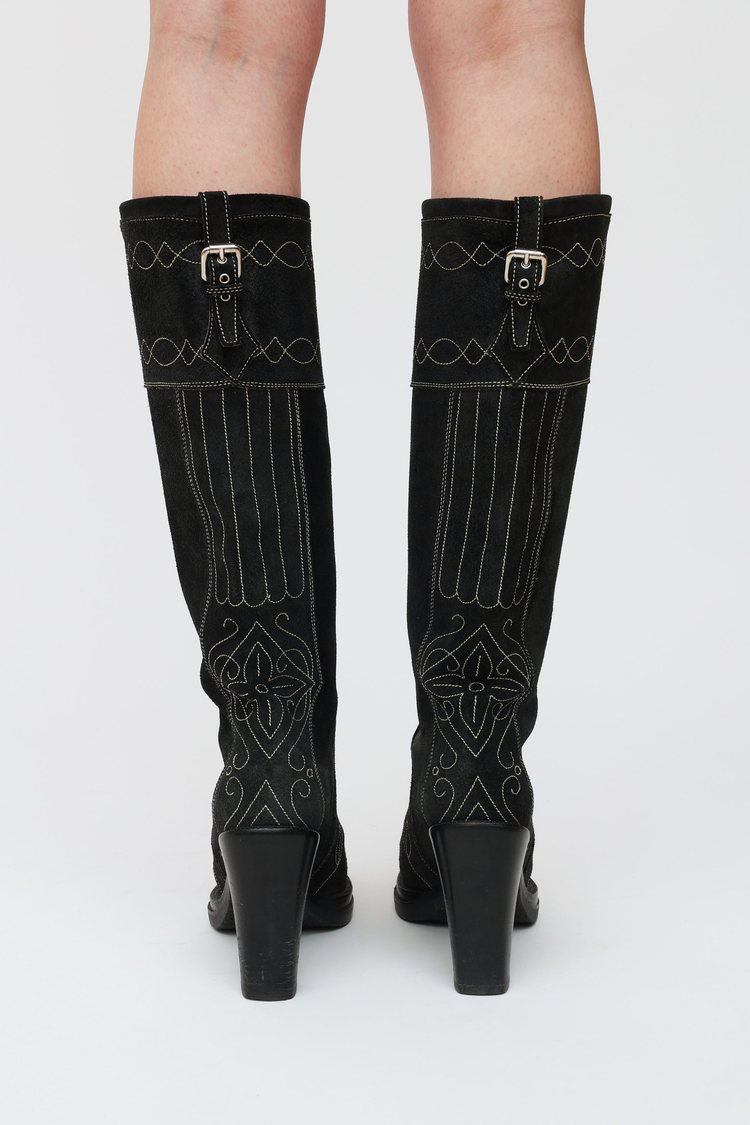 Authentic Second Hand Louis Vuitton Knee High Stiletto Boots  PSS68500010  THE FIFTH COLLECTION