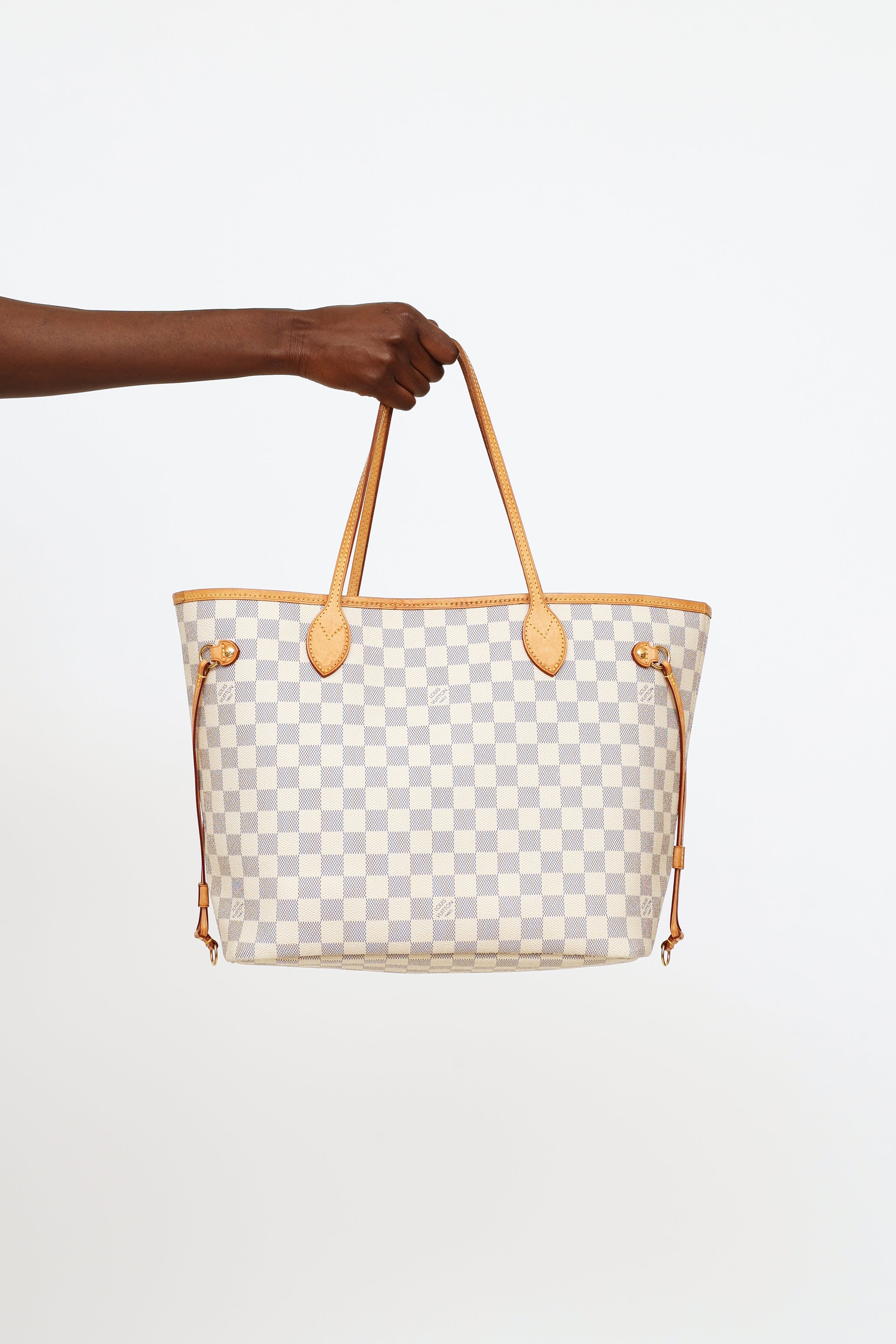 Louis Vuitton, Neverfull Damier Azur Canvas MM Bag, crea…