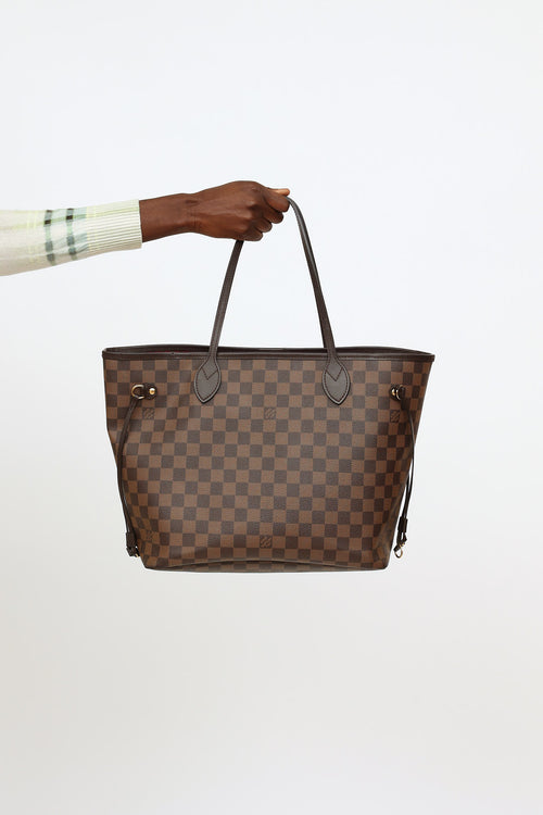 Louis Vuitton Brown Damier Ebene Neverfull MM Handbag