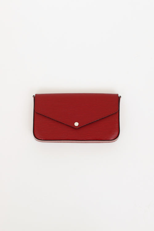 Louis Vuitton 2019 Epi Cherry Berry Félicie Pochette Bag