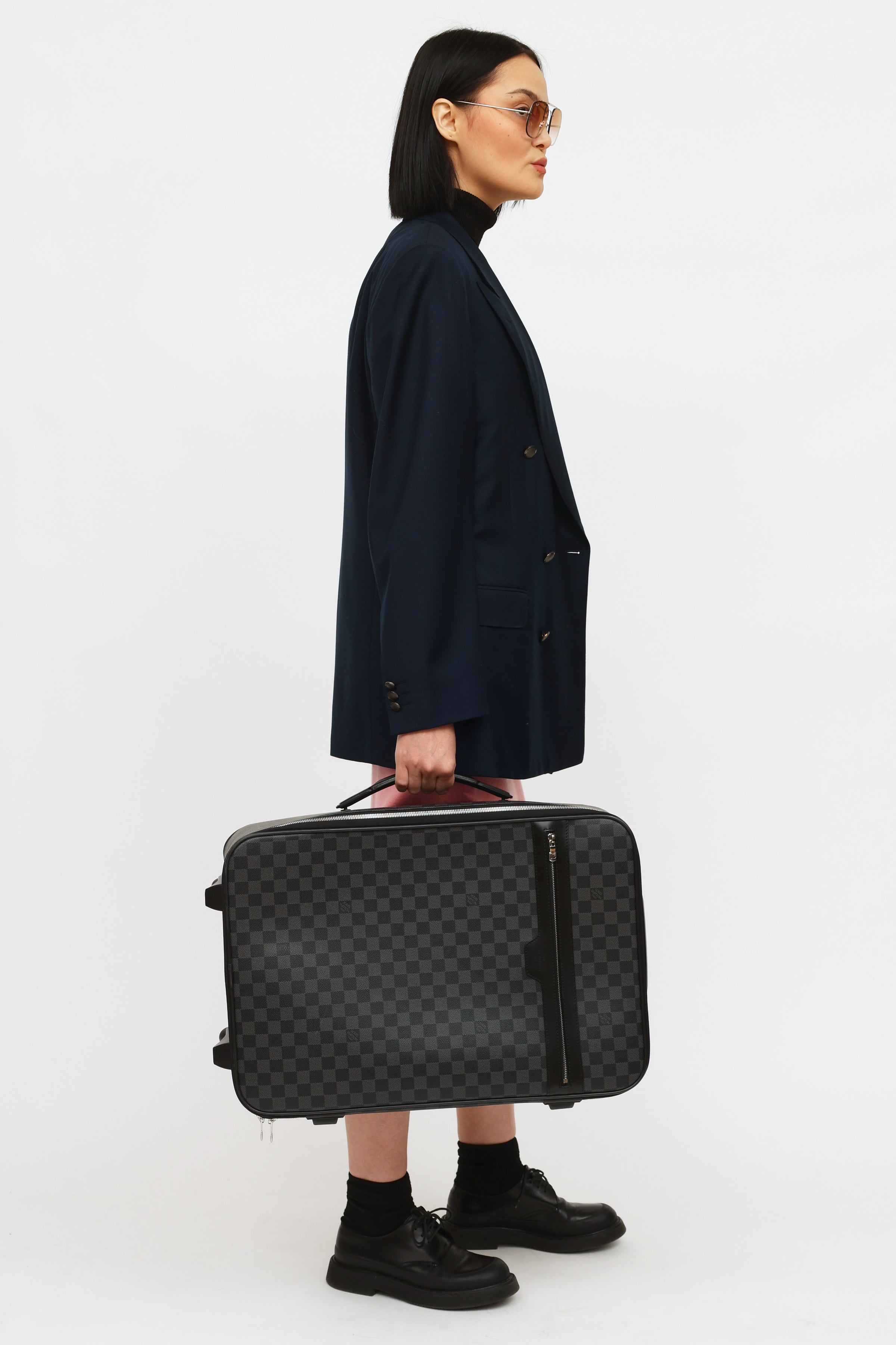 Louis Vuitton Pegase 55 Monogram Canvas Travel Suitcase