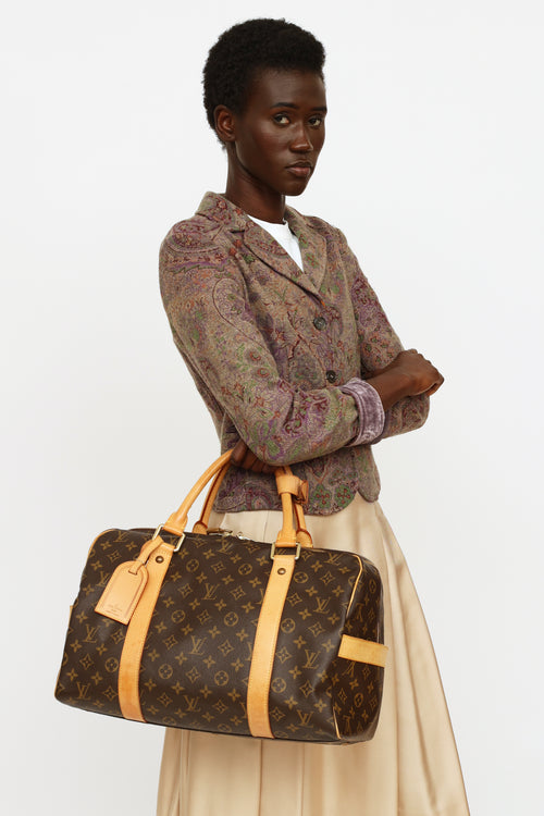 Louis Vuitton Brown Monogram Carryall Bag
