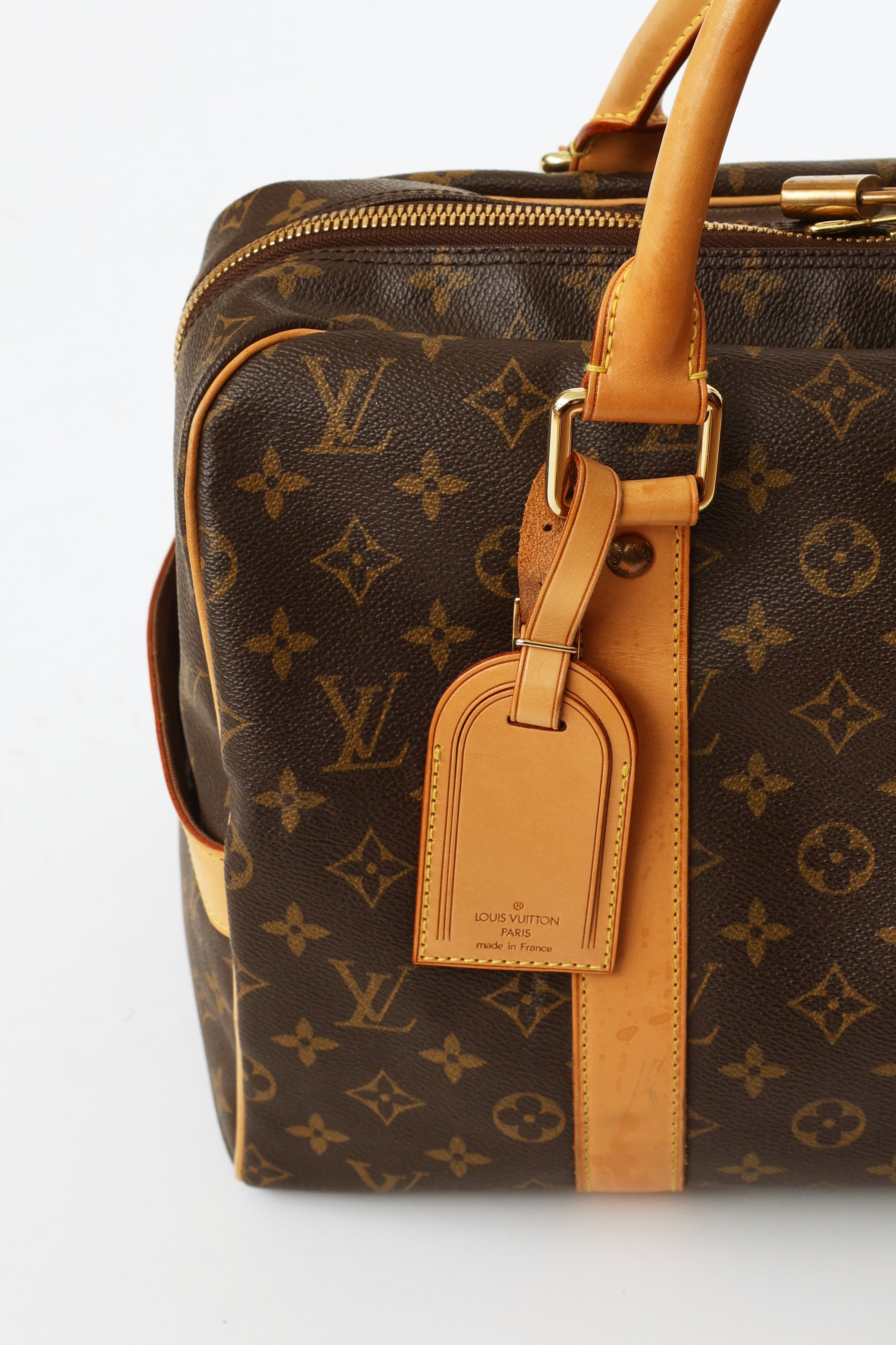 Carry all cloth handbag Louis Vuitton Brown in Cloth - 37807540