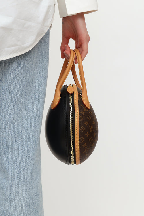 Louis Vuitton 2019 Brown & Black Monogram Egg Bag