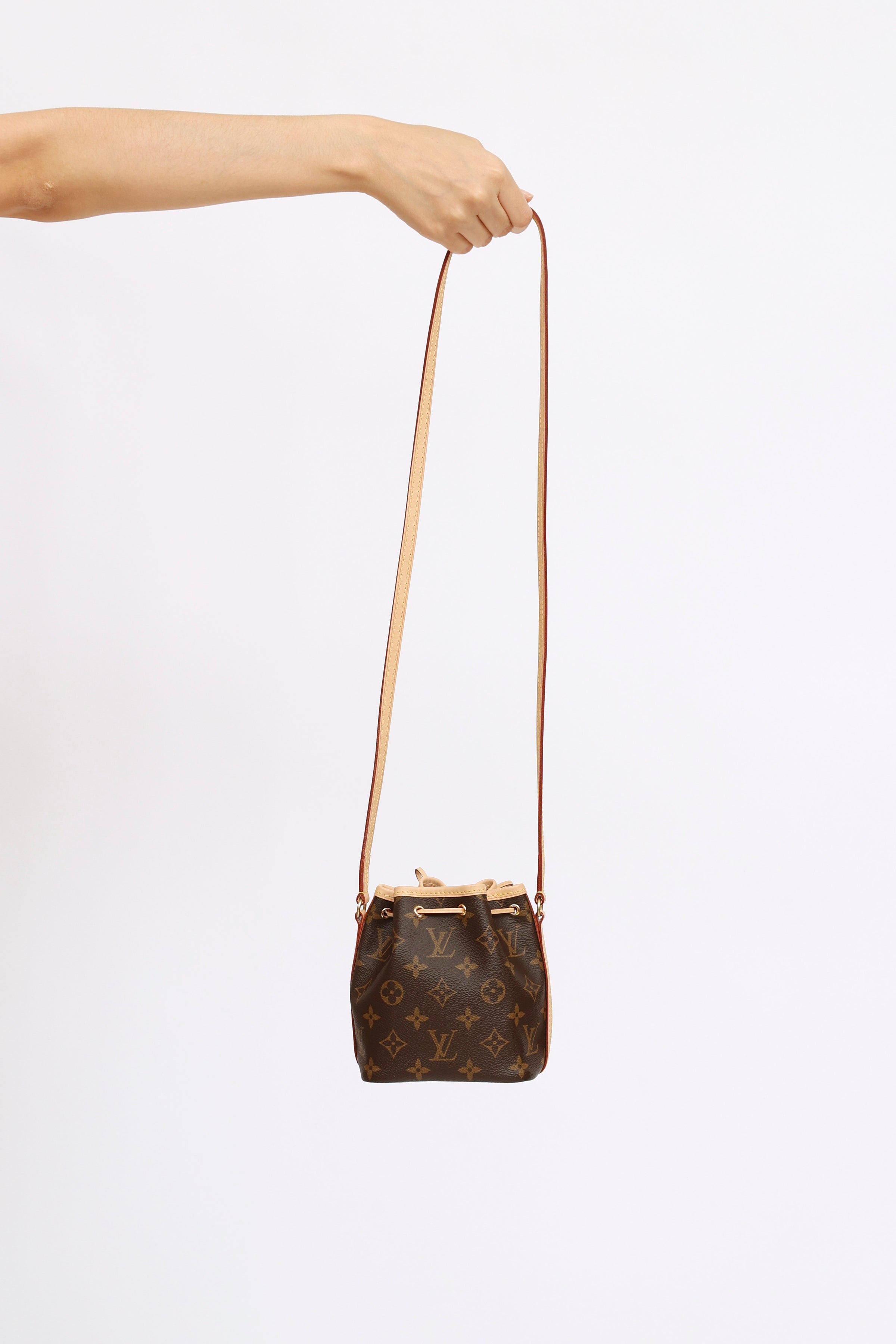 Louis Vuitton Nano Bucket, Brown, One Size