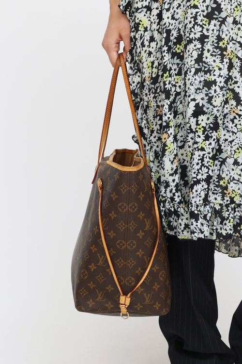 Louis Vuitton Brown Monogram Neverfull GM Tote Bag