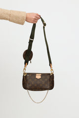 Louis Vuitton // 2020 Brown & Pink Monogram Multi Pochette Accessoires Bag  – VSP Consignment
