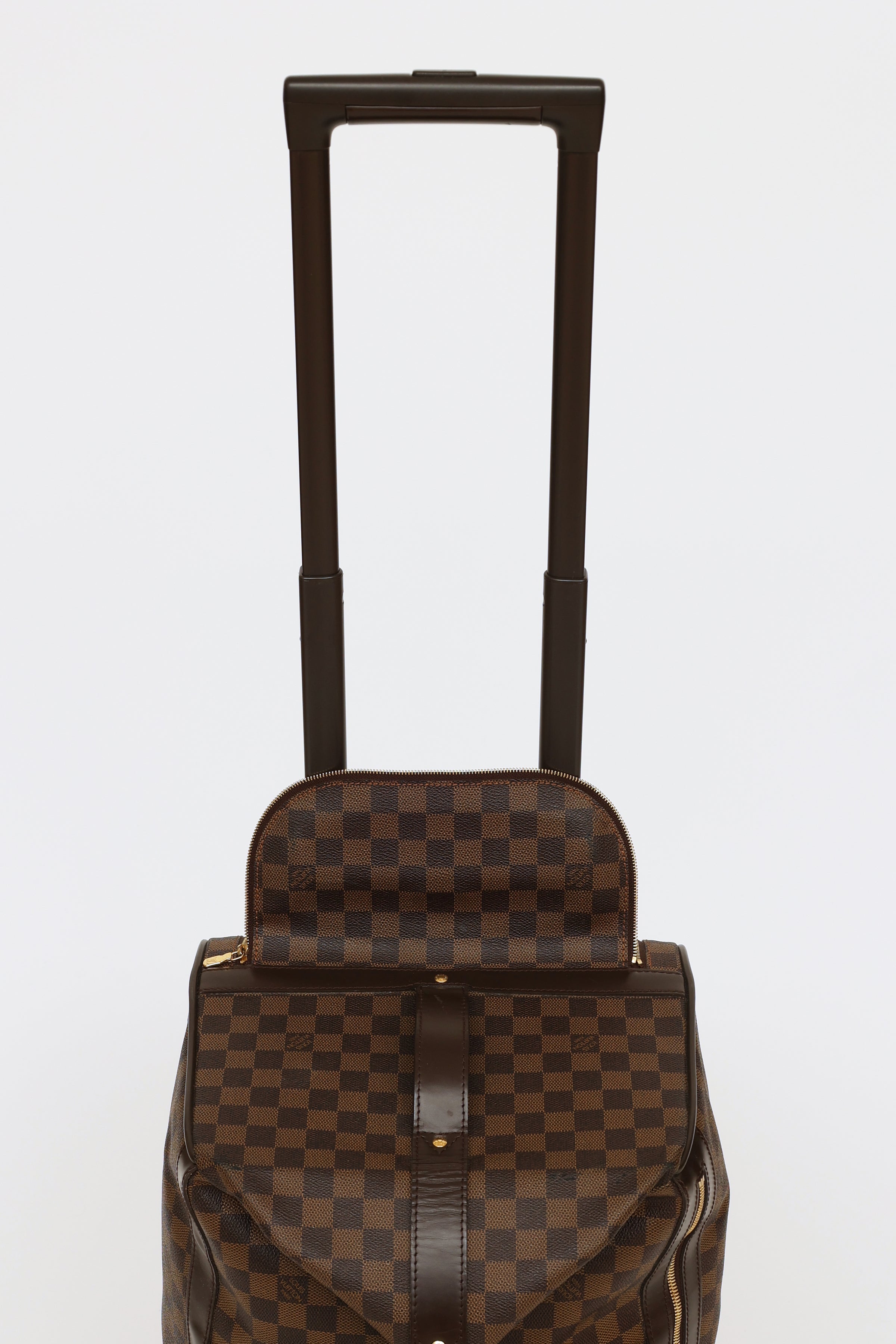Brown Damier Ebene coated canvas Louis Vuitton Eole 50 with gold-tone  hardware For Sale at 1stDibs