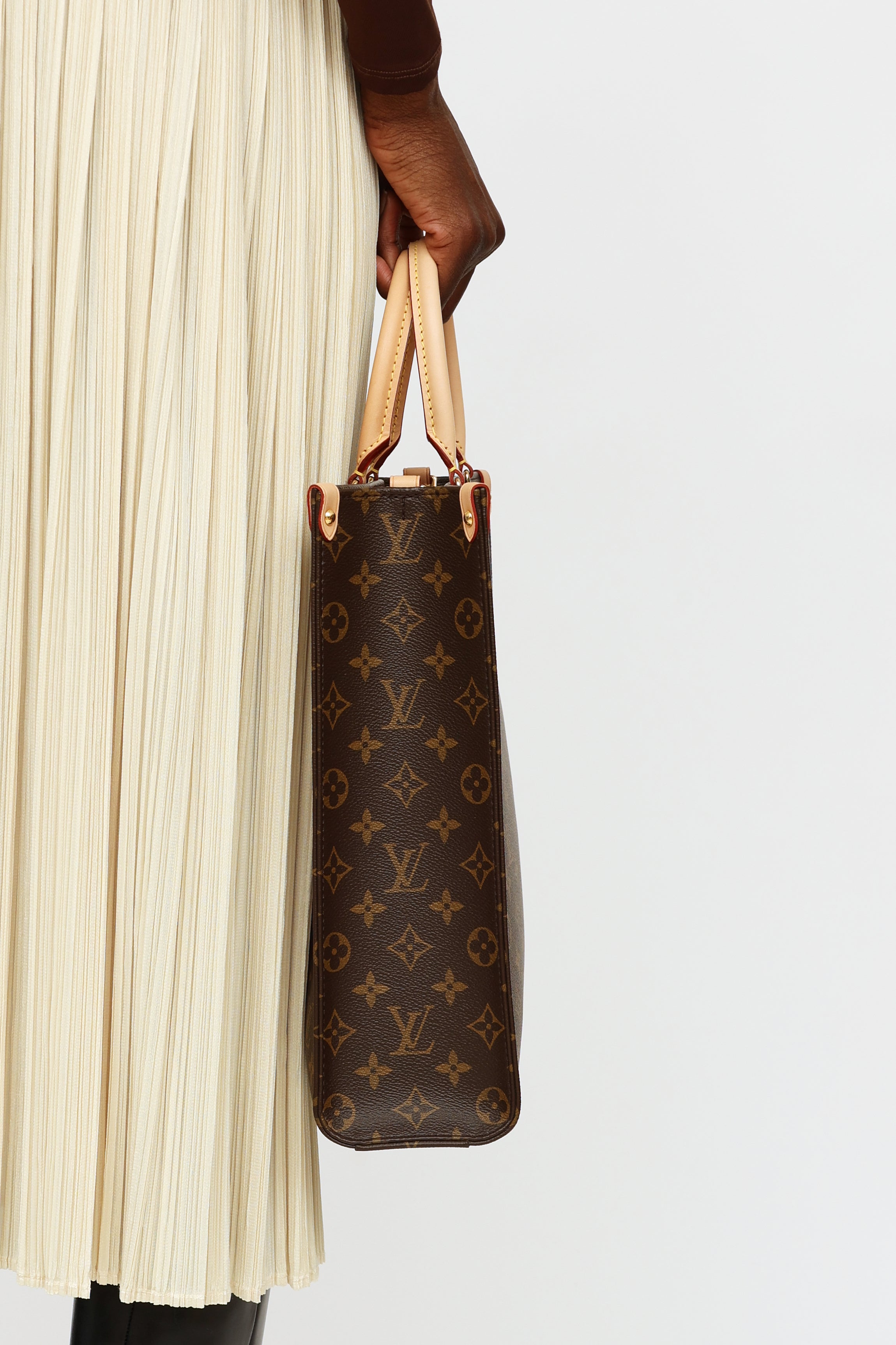 Louis Vuitton LV Sac Plat PM bag Brown Leather ref.354870 - Joli