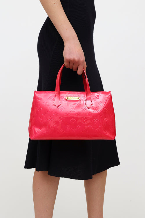 Louis Vuitton Pink Vernis Wilishire PM Tote Bag