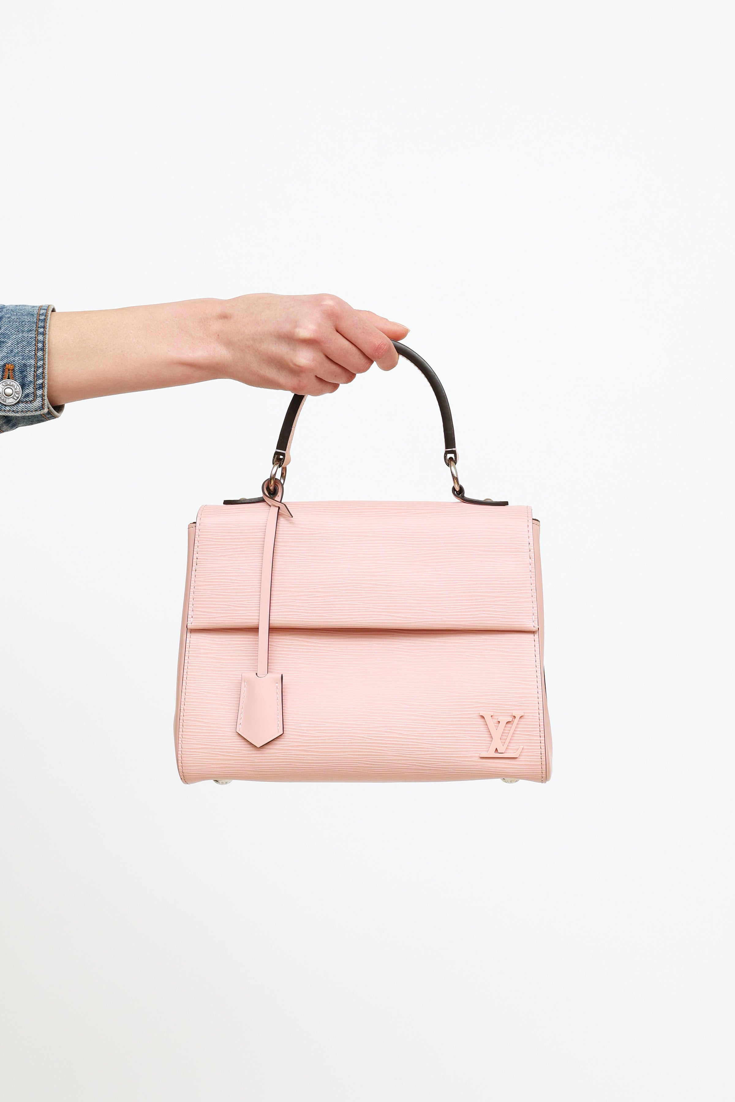 Louis Vuitton Rose Ballerine Epi Leather Cluny BB Bag - Yoogi's Closet