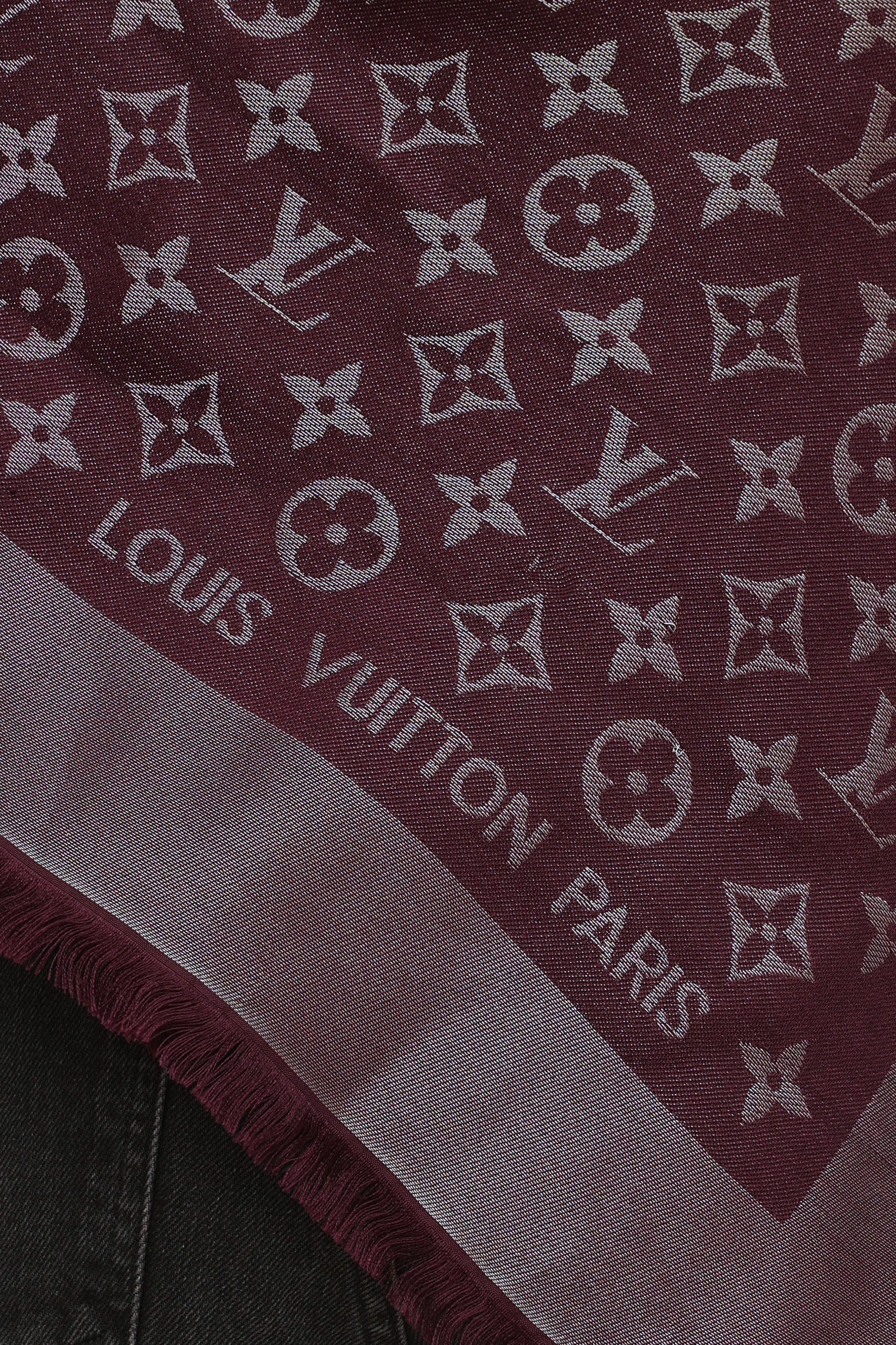Louis Vuitton // Purple Metallic Monogram Shawl – VSP Consignment