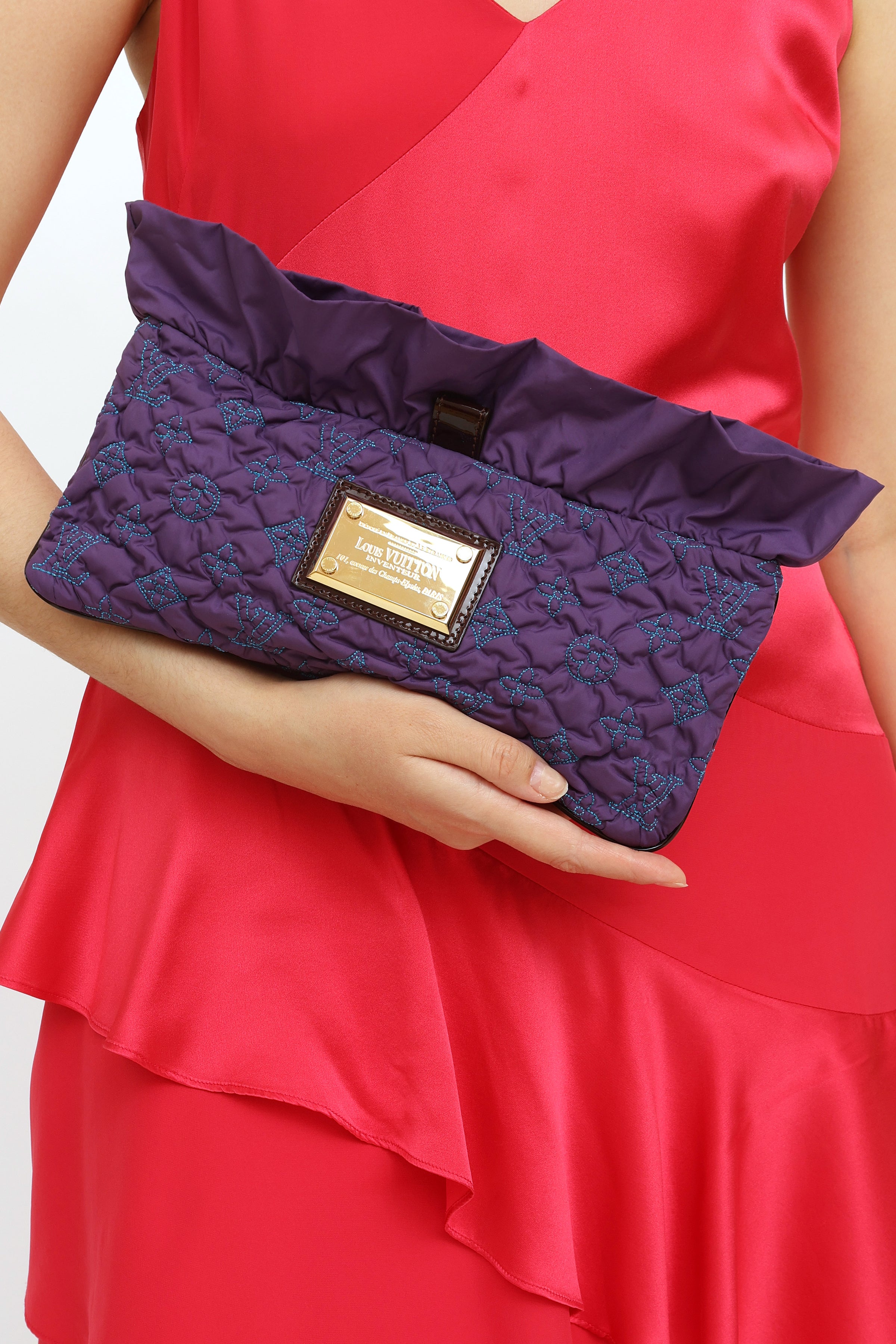 Louis Vuitton // 2010 Purple Devi Quilted Clutch – VSP Consignment